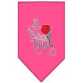 Mirage Pet Products Timeless Tale Screen Print BandanaBright Pink Large 66-442 LGBPK